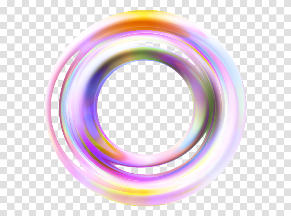 Ring Round Pattern Colorful Circle Movement Lingkaran Warna Warni, Bubble, Light Transparent Png