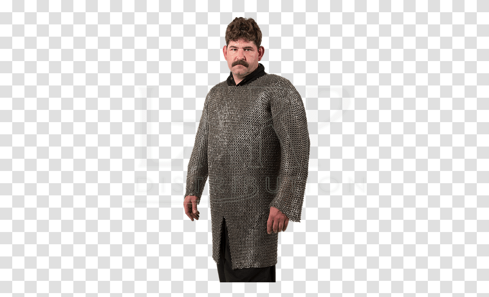 Ring Round Riveted Chainmail Hauberk Gentleman, Armor, Person, Human, Chain Mail Transparent Png