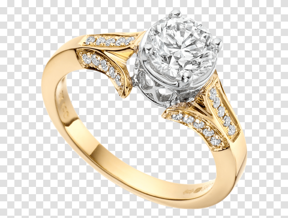 Ring Solitaire Diamond Ring Gold, Jewelry, Accessories, Accessory, Gemstone Transparent Png