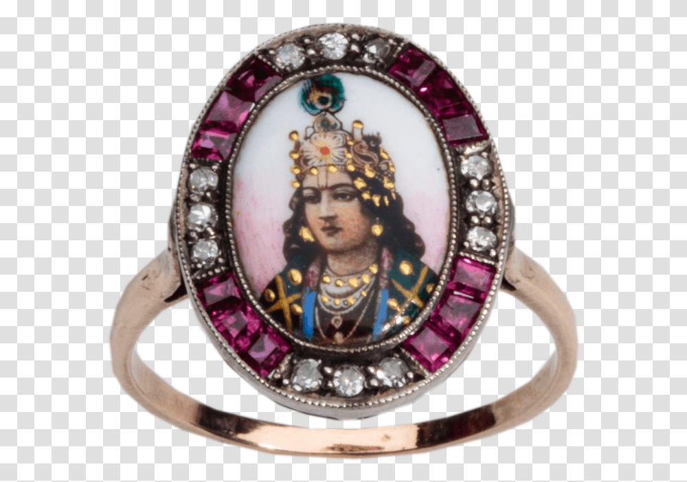 Ring With The God Krishna Ring, Accessories, Accessory, Jewelry, Person Transparent Png