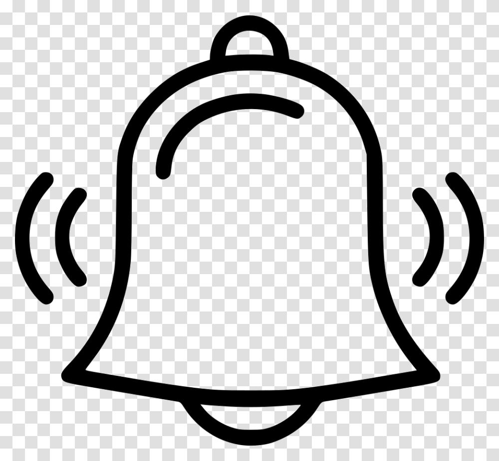 Ringing Alarm Youtube Bell Icon, Stencil, Pottery Transparent Png