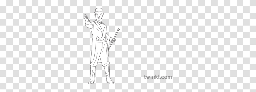Ringmaster People Circus Costume Pshce Secondary Bw Rgb Survey Monkey, Person, Performer, Clothing, Portrait Transparent Png