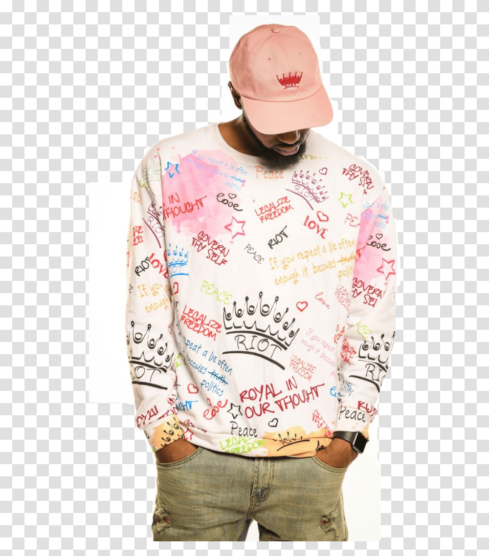 Riot Graffiti Long Sleeved T Shirt, Apparel, Person, Human Transparent Png