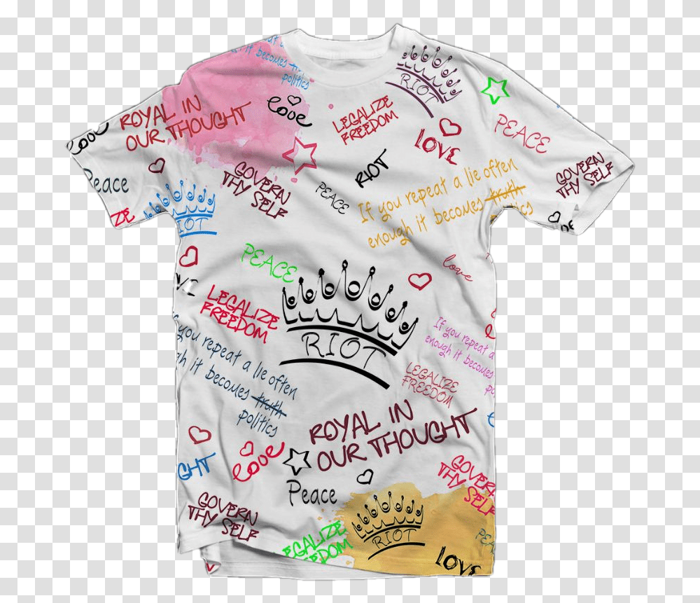 Riot Graffiti Shirt, Apparel, T-Shirt, Sleeve Transparent Png