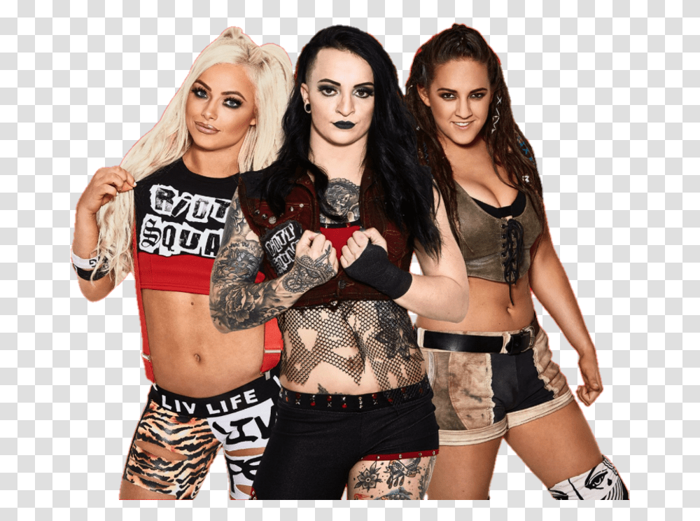 Riott Squad Wwe, Skin, Person, Tattoo Transparent Png