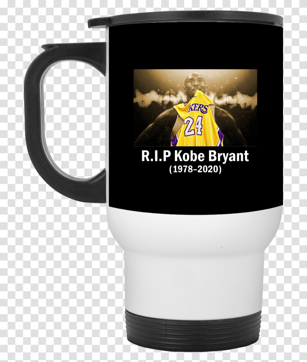Rip Black Mamba Kobe Bryant Shirt, Coffee Cup, Person, Human Transparent Png