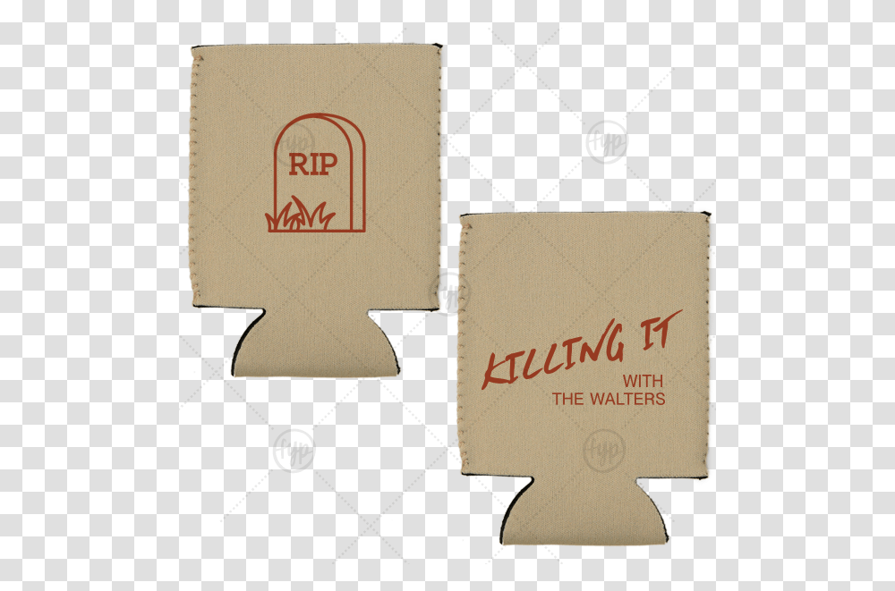 Rip Can Cooler Blank, Text, Label, Axe, Cardboard Transparent Png
