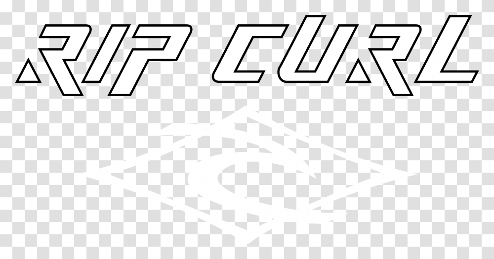 Rip Curl Logo Black And White Rip Curl, Stencil, Label Transparent Png