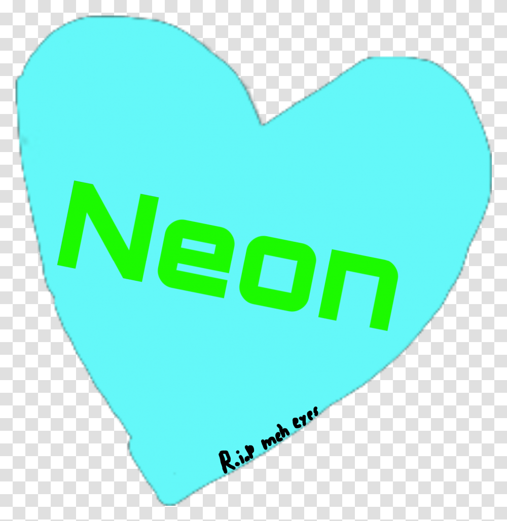 Rip Meh Poor Eyes >< Neon Neonblue Heart Bad Challe Heart, Cushion, Pillow, Plectrum, Text Transparent Png