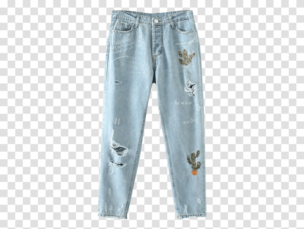 Ripped Jeans Picture Light Blue Ripped Jeans Fabric, Pants, Clothing, Apparel, Denim Transparent Png