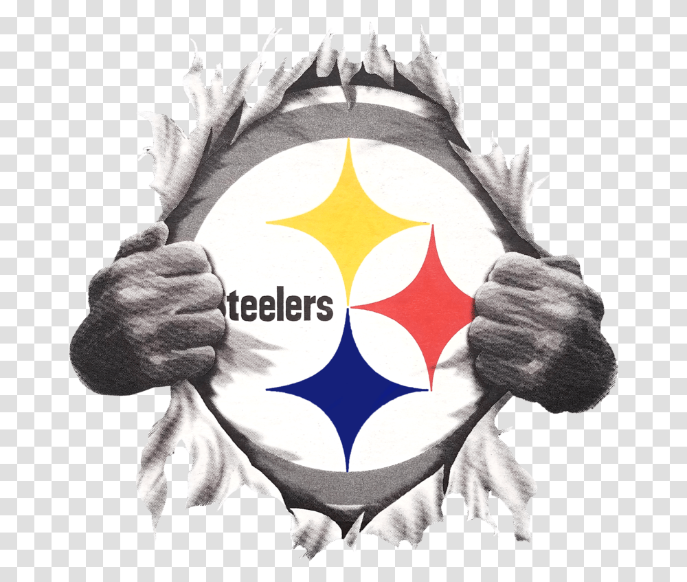 Ripped Shirt Vector Cleveland Browns Vs Steelers, Symbol, Logo, Trademark, Person Transparent Png