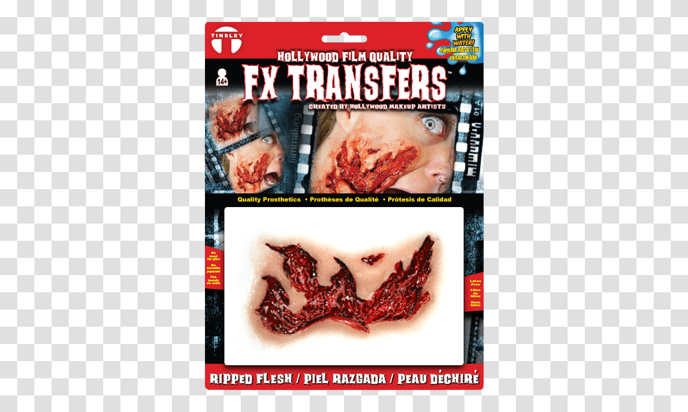 Rippedflesh Dfxtransfers Tinsley Fx Transfers, Jaw, Person, Human, Poster Transparent Png