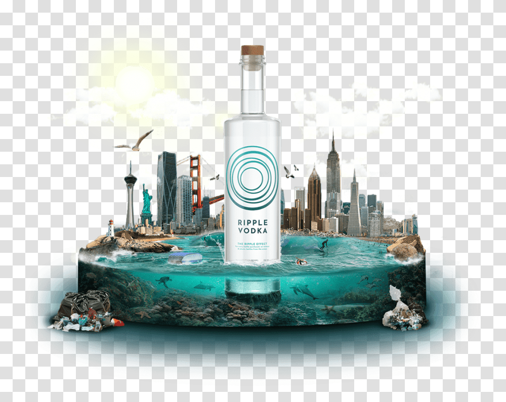 Ripple Vodka - Drinktoahigherpurpose Blue Lagoon, Jacuzzi, Liquor, Alcohol, Beverage Transparent Png