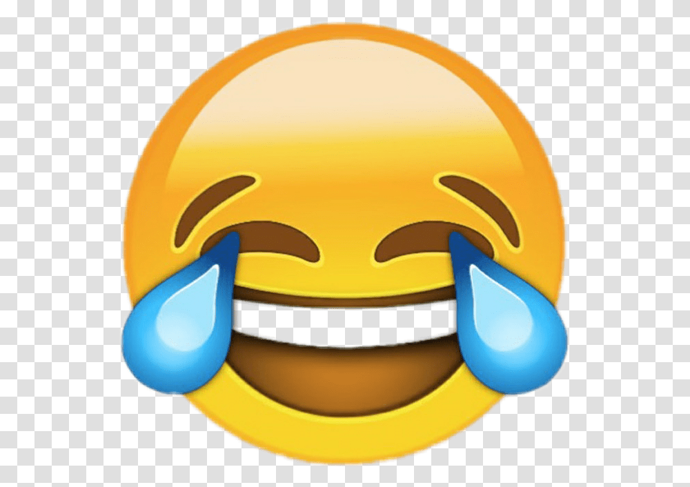 Risa Laught Emoji Emoticon Laughing Emoji, Helmet, Apparel, Cutlery Transparent Png
