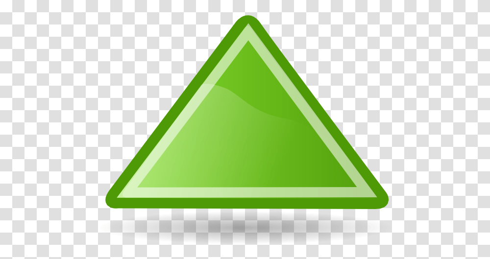 Rise Green Up Icon, Triangle Transparent Png