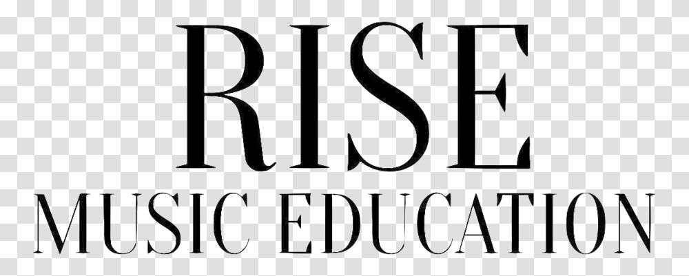 Rise Logo Newest High Res Jpeg White No Background Black And White, Alphabet, Leisure Activities, Musical Instrument Transparent Png