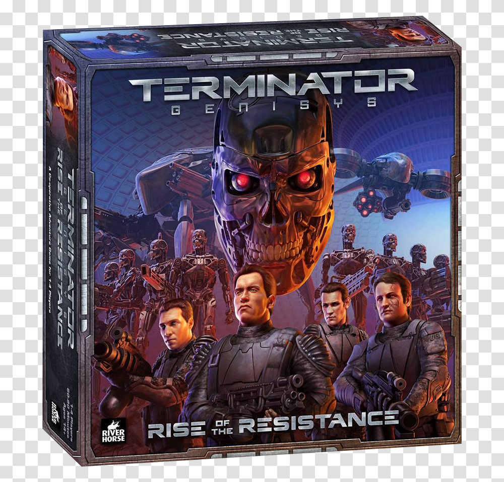Rise Of The Resistance By River Horse Terminator Genisys Board Game, Poster, Advertisement, Person, Human Transparent Png