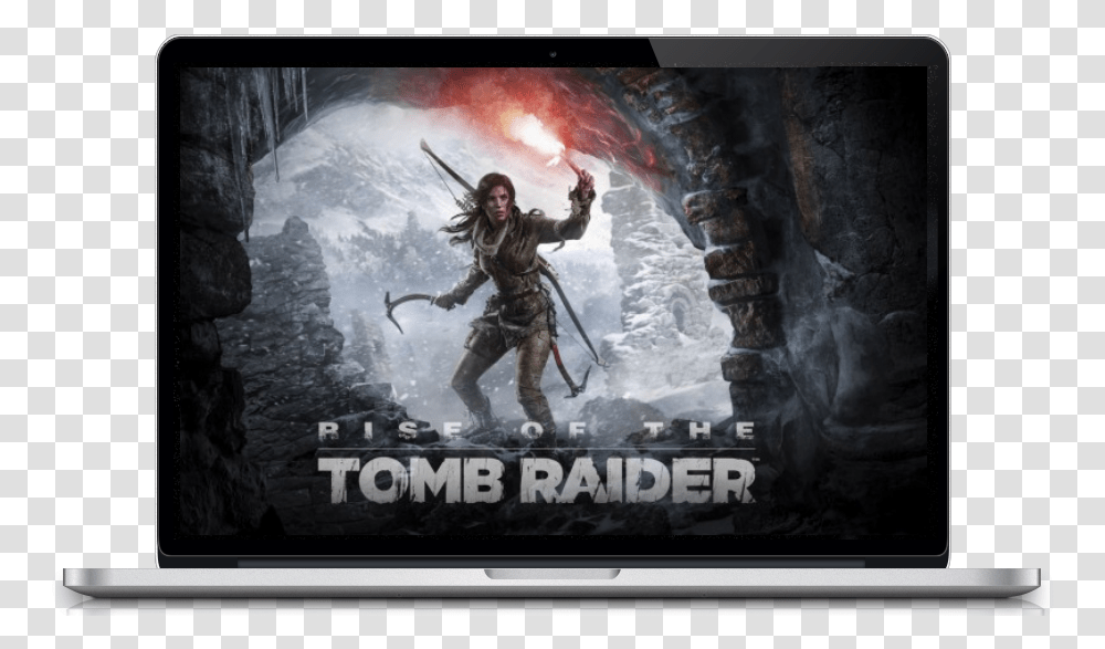 Rise Of The Tomb Raider, Person, Human, Monitor, Screen Transparent Png