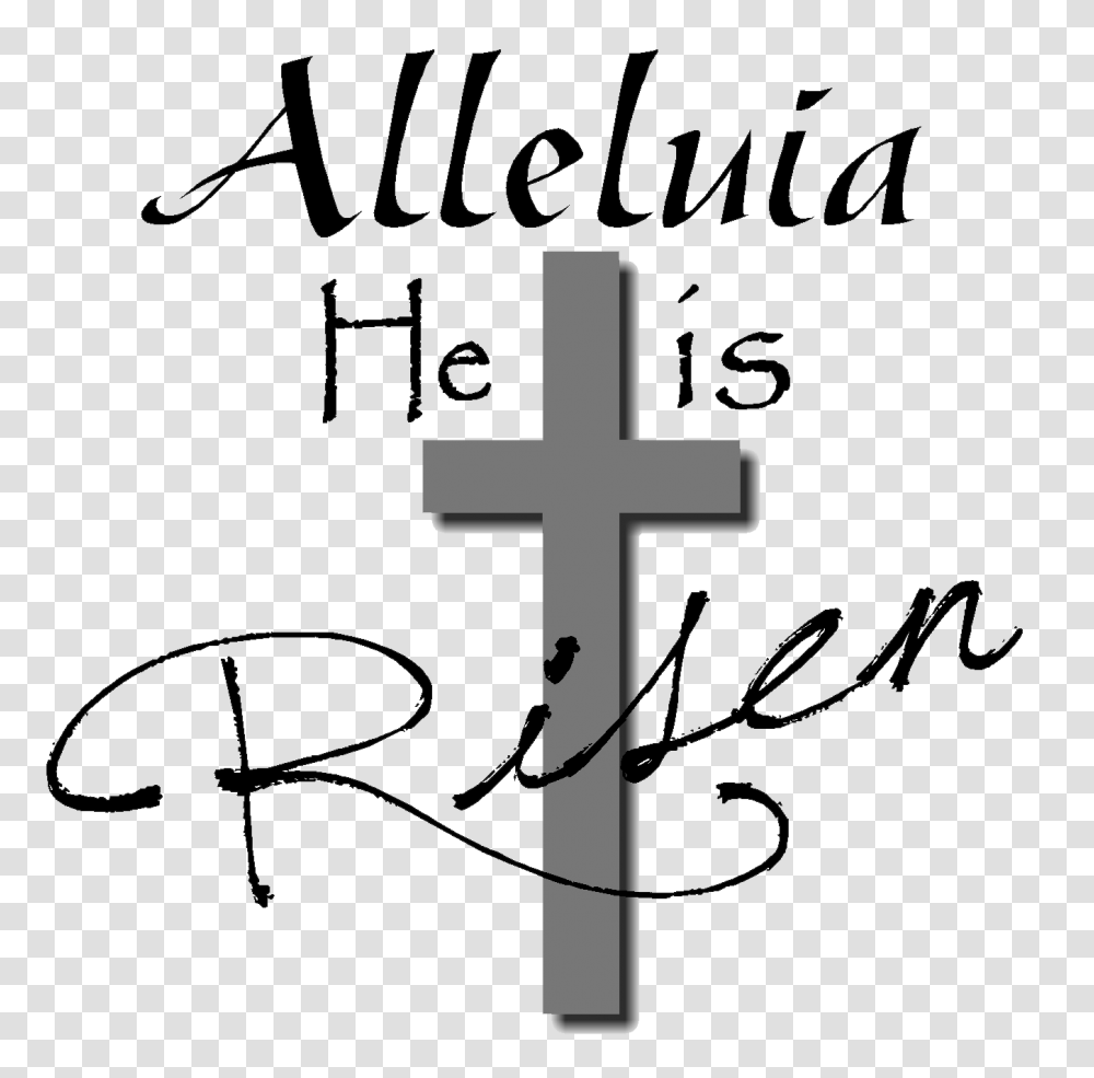 Risen Christ Clip Art Black, Handwriting, Calligraphy, Utility Pole Transparent Png