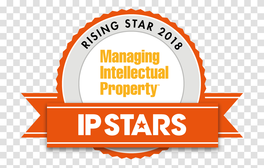 Rising Star Rosette Obtained By Nlo Experts Managing Intellectual Property, Label, Word, Logo Transparent Png