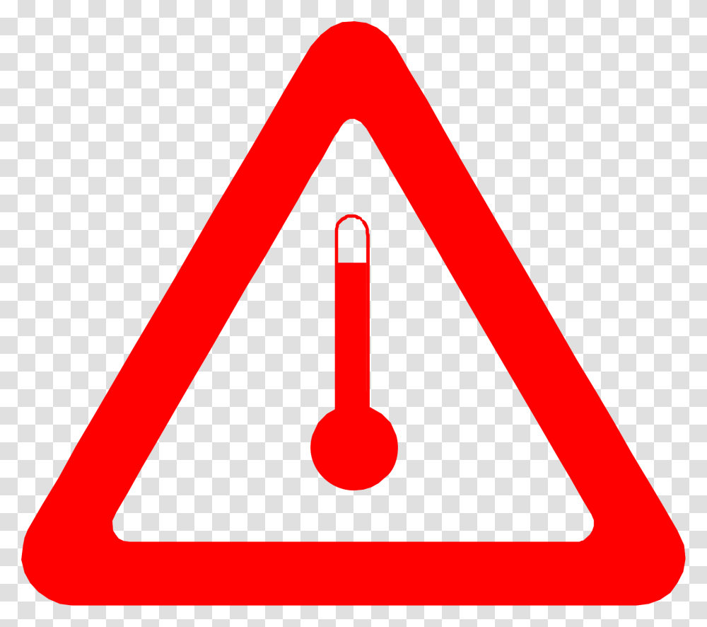 Rising Temperatures Increase The Risk Of Heat Related Achtung Icon, Triangle, Sign Transparent Png