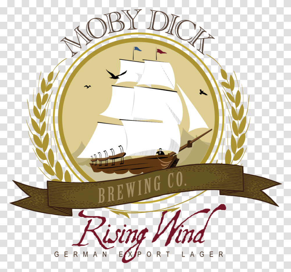 Rising Wind German Export Lager Ishmael Moby Dick Brewing Co, Advertisement, Poster, Helmet, Outdoors Transparent Png