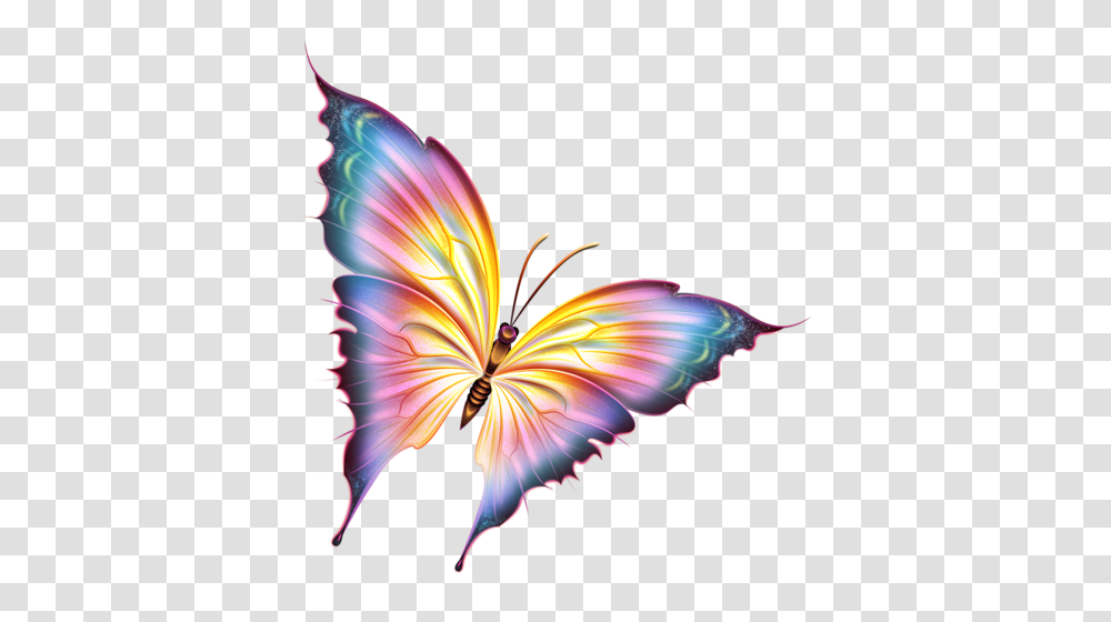 Risovannye Babochki In Butterflys Butterfly, Ornament, Pattern, Fractal, Bird Transparent Png