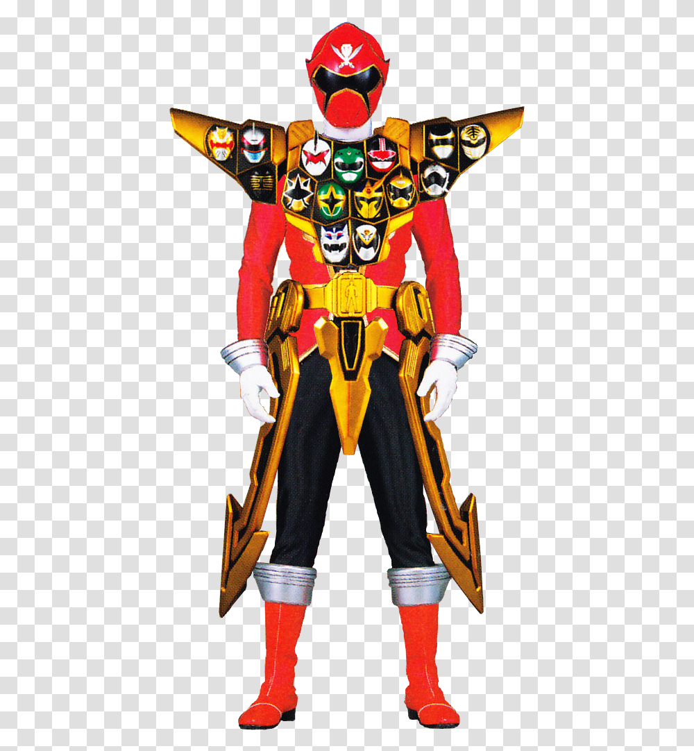Risultati Immagini Per Gokai Red Gold Mode Power Rangers Super Mega Gold, Person, Human, Nutcracker Transparent Png