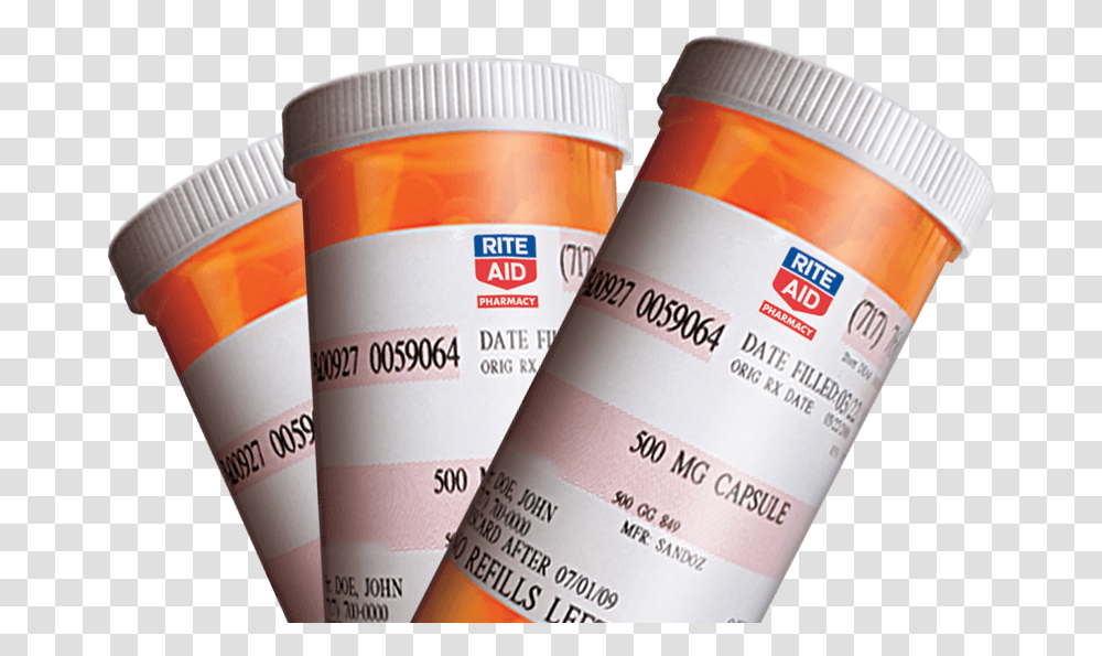 Rite Aid Prescription Bottle, Medication, Pill, Capsule Transparent Png