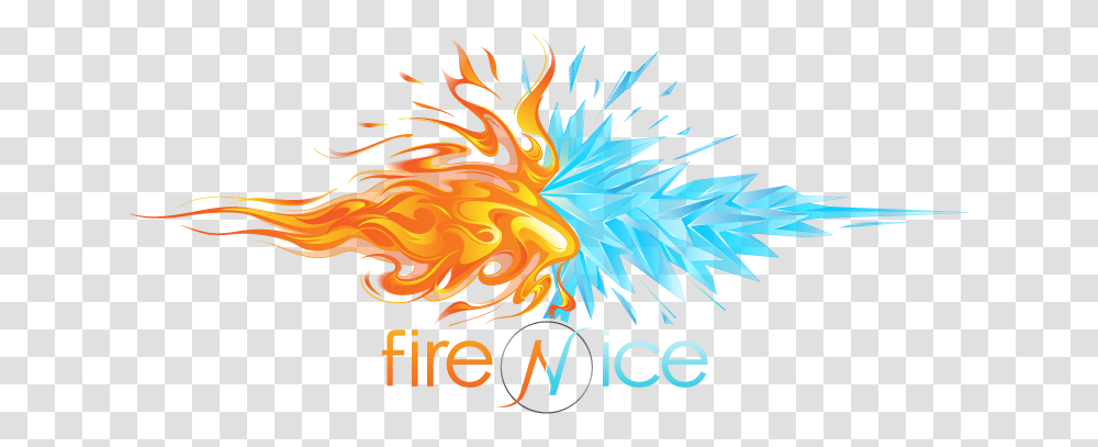 Rival Esports Fire N Ice Esports Logo, Graphics, Art, Flame, Dragon Transparent Png