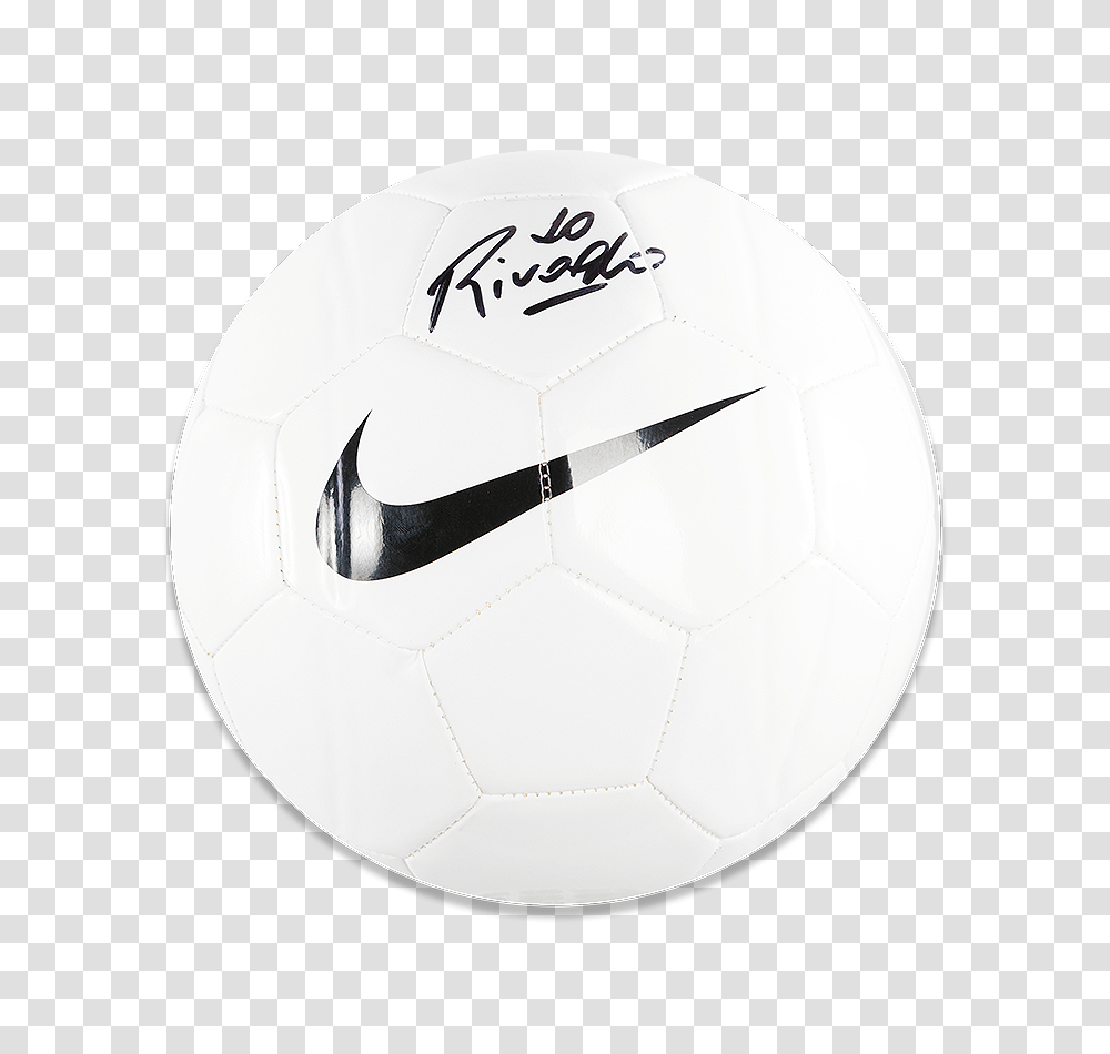 Rivaldo Signed White Nike Ball Soccer Ball, Football, Team Sport, Sports Transparent Png