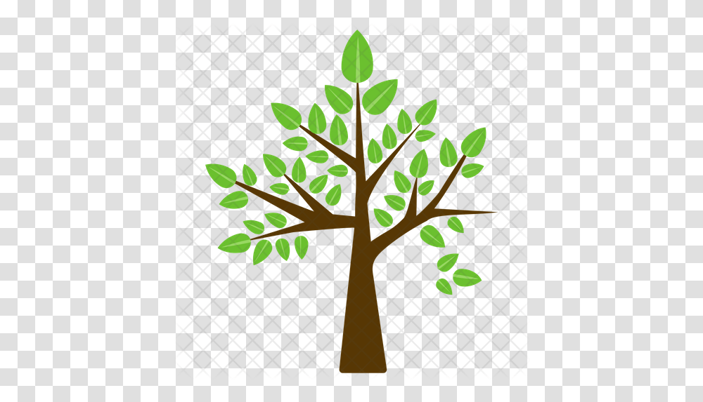 River Birch Icon Of Flat Style Birch, Cross, Symbol, Plant, Tree Transparent Png