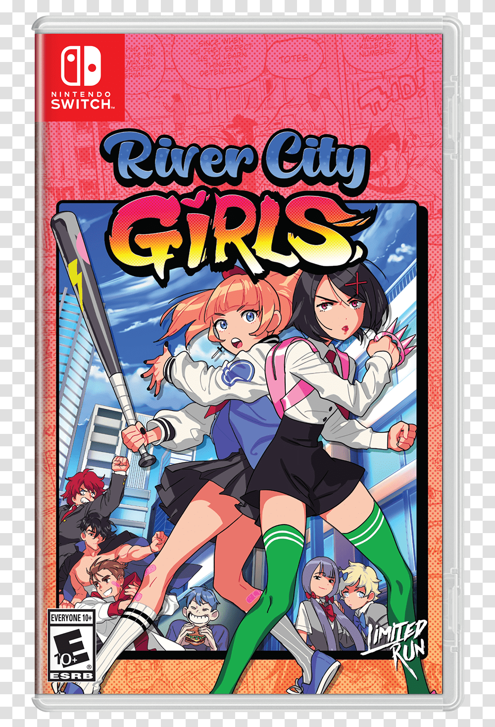 River City Girls Switch, Comics, Book, Person, Human Transparent Png