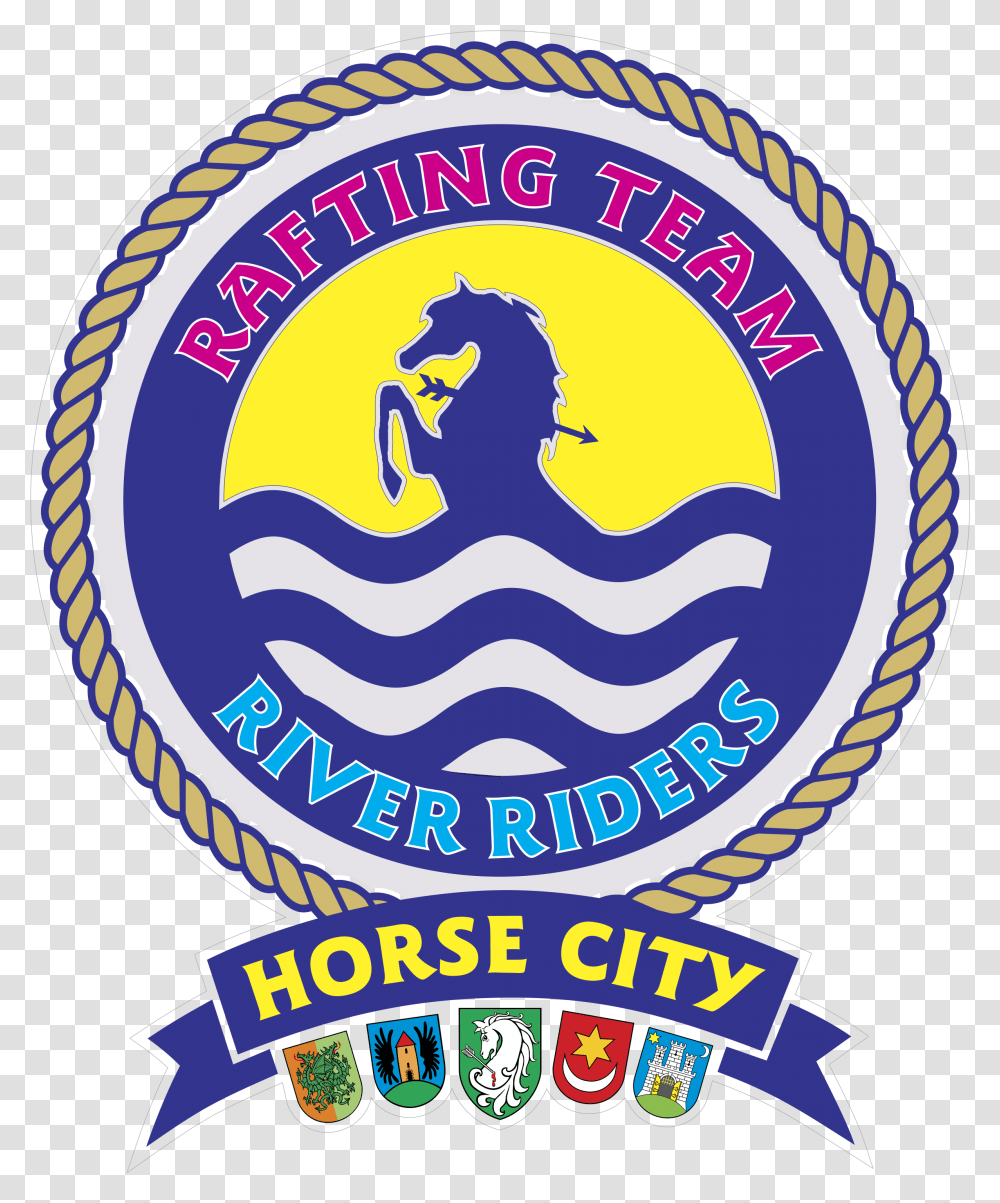 River Riders Horse City Logo Emblem, Symbol, Trademark, Badge, Poster Transparent Png