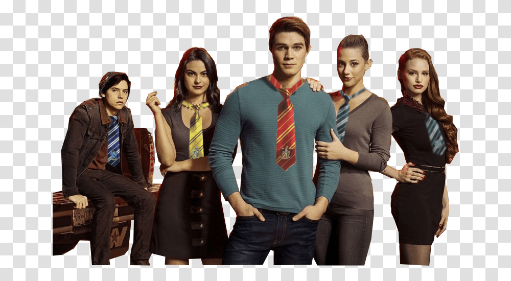 Riverdale Characters Hogwarts Houses, Person, Tie, Accessories Transparent Png