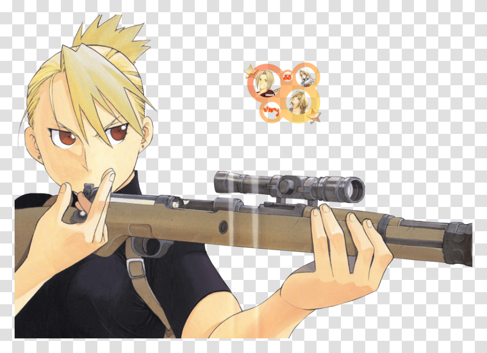 Riza Hawkeye Fullmetal Alchemist Live Action Riza Hawkeye, Person, Glasses, Comics, Book Transparent Png