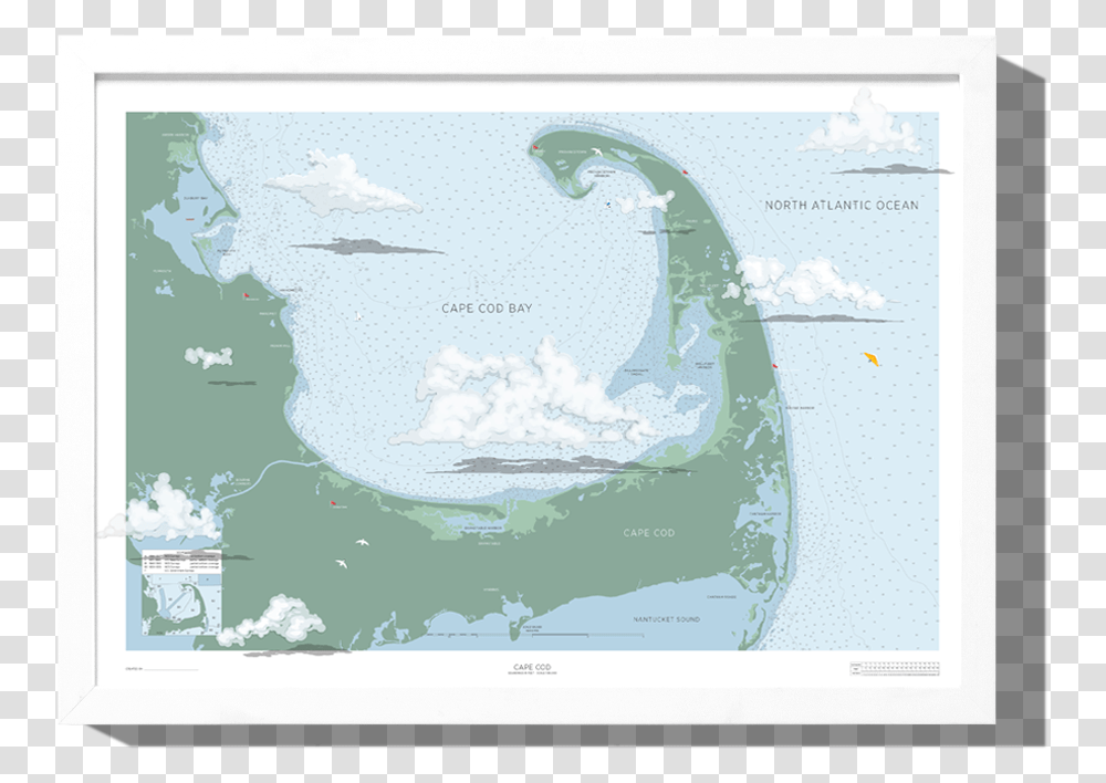Rkr Cape Cod White Frame, Map, Diagram, Atlas, Plot Transparent Png