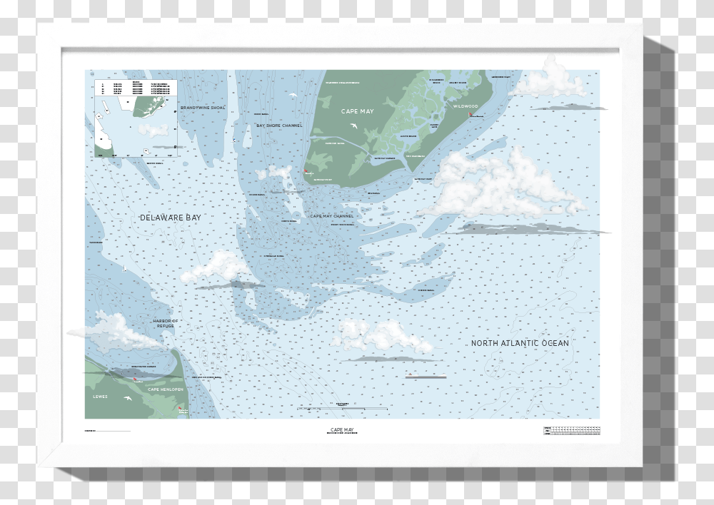 Rkr Cape May Nautical Map Boathouse Collection, Diagram, Plot, Atlas Transparent Png