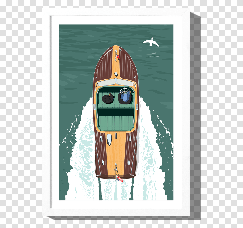 Rkr Riviera Chris Craft I Art Print, Boat, Vehicle, Transportation, Rowboat Transparent Png
