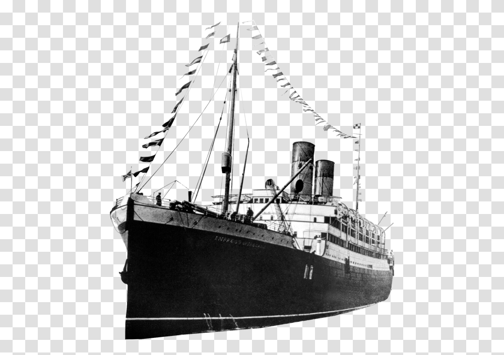 Rms Empress Of Ireland Model, Boat, Vehicle, Transportation, Ship Transparent Png