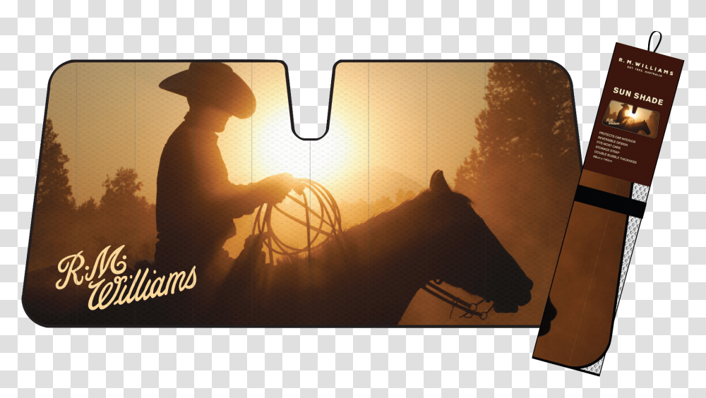 Rmw Silhouette Sun Shade Cowboy Country, Person, Window, Sunlight, Rope Transparent Png