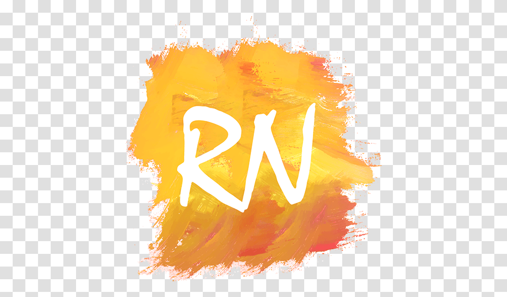 Rn Watercolor Logo Design T Birds, Graphics, Art, Fire, Text Transparent Png