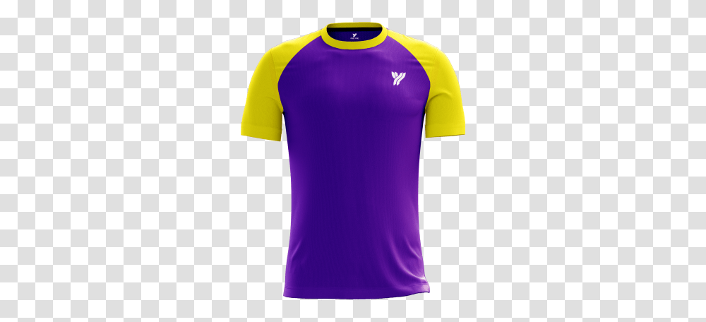 Rneck T Shirt Mr053 Purple And Yellow T Shirt, Clothing, Apparel, Jersey, T-Shirt Transparent Png
