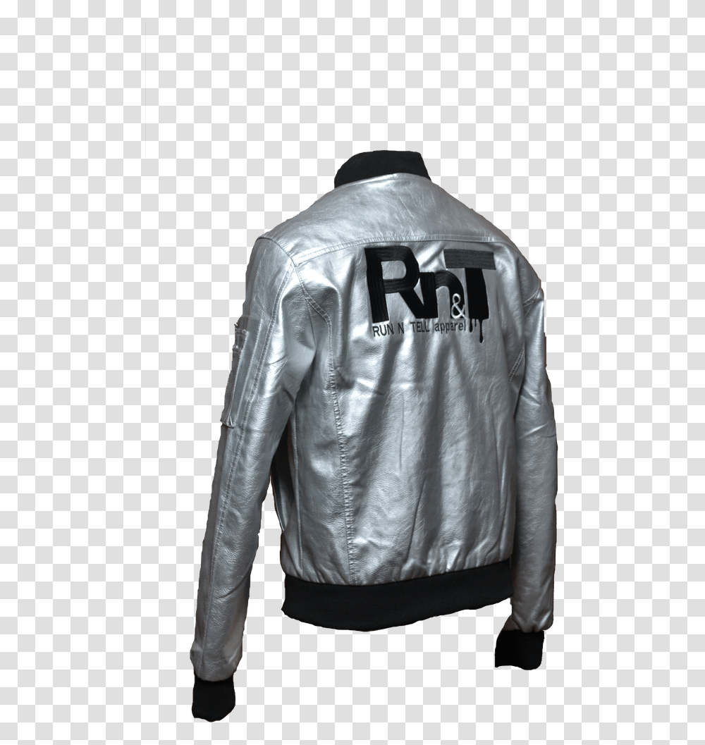 Rnt Silver Surfer Jacket Leather Jacket, Apparel, Coat, Long Sleeve Transparent Png