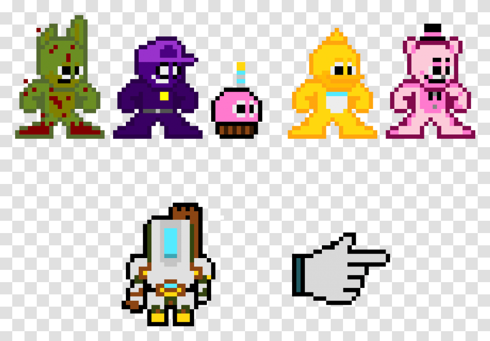 Ro Pixel Bot All Fnaf Robots Pixel, Pac Man Transparent Png