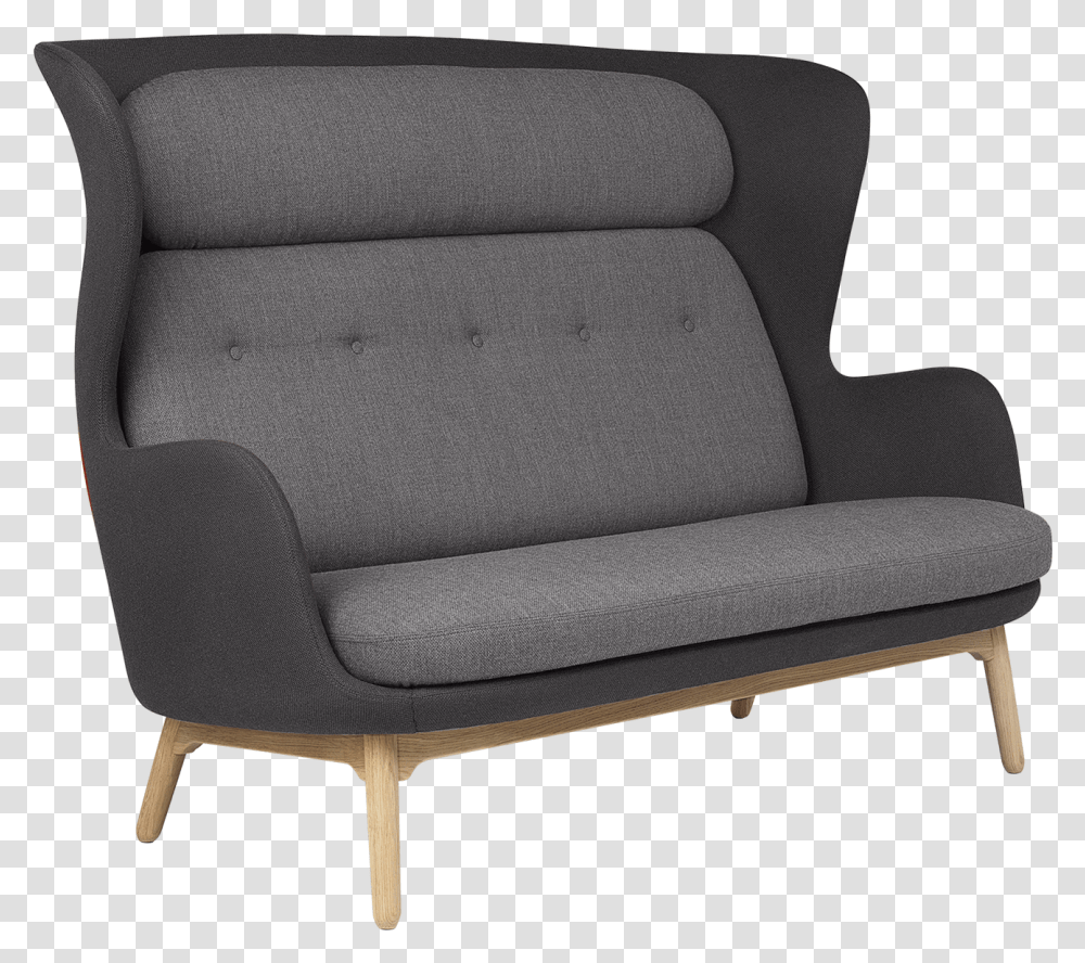 Ro Sofa Wooden Legs Couch, Furniture, Chair, Armchair Transparent Png