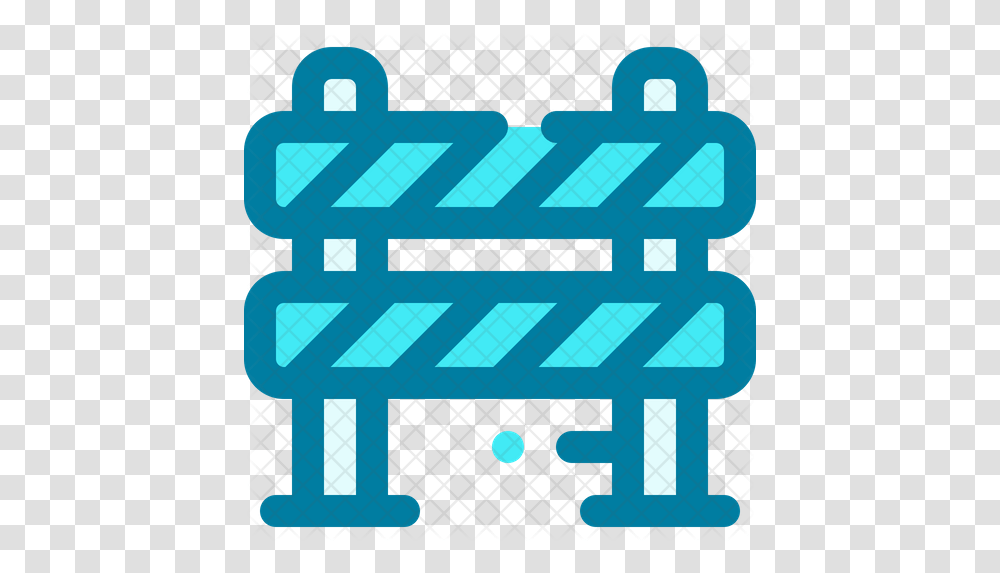 Road Barrier Icon Horizontal, Fence, Barricade, Word Transparent Png