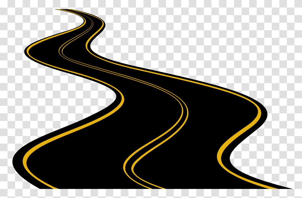 Road Clip, Bow, Light, Freeway, Highway Transparent Png