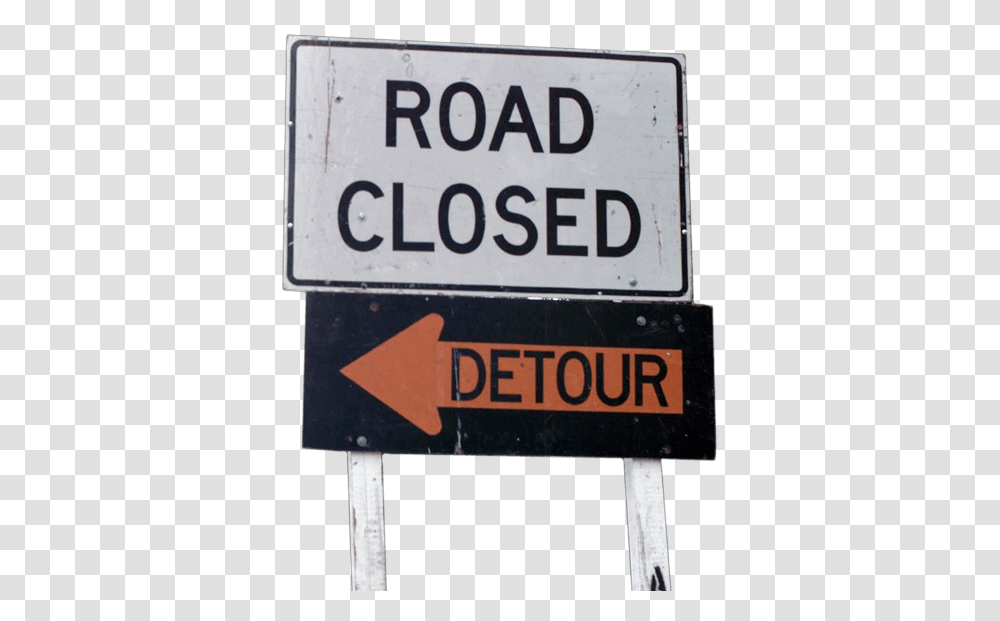 Road Closed Sign, Road Sign Transparent Png