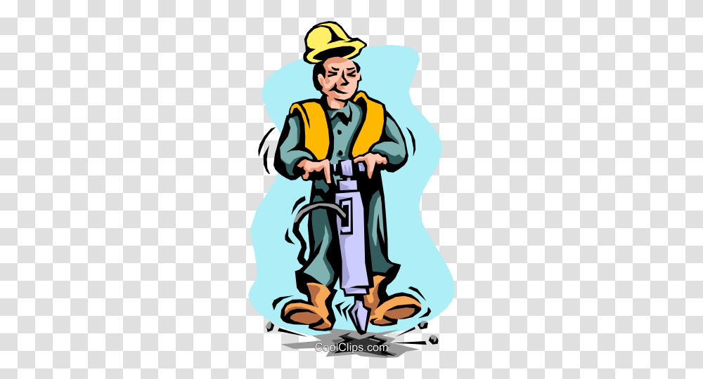 Road Construction Worker Royalty Free Vector Clip Art Illustration, Person, Human, Poster, Advertisement Transparent Png